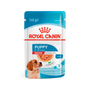 Ração Úmida Royal Canin Sachê Medium Puppy para Cães Filhotes de Porte Médio - 140 g