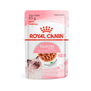 Ração Úmida Pedaços ao Molho Royal Canin Sachê para Gatos Filhotes com Até 12 Meses 85 g