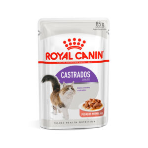 Ração Úmida Royal Canin Pedaços ao Molho Sachê para Gatos Adultos Castrados 85 g